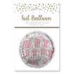 Picture of HAPPY BIRTHDAY PINK FOIL BALLOON 18 INCH